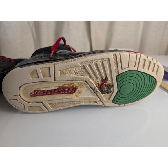 Nike Air Jordan Spizike OG Black Varsity Red Green Men's 315371-026 Size 8.5 - Picture 10 of 14